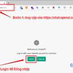 Hướng dẫn đăng nhập ChatGPT: bước 1+2